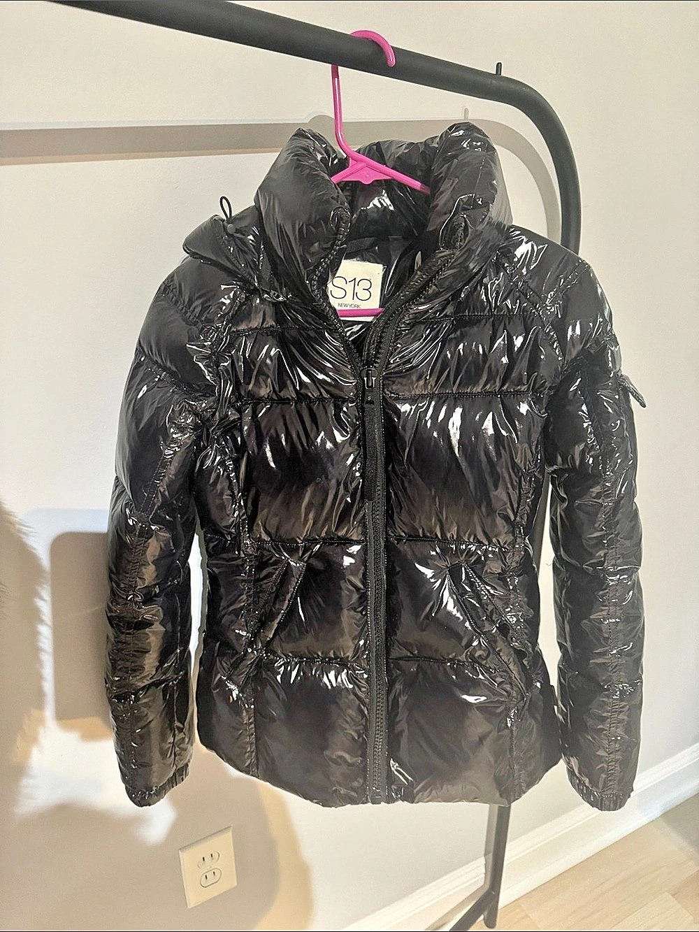 S13 Women'Small Black Puffer Jacket Size Small Like New